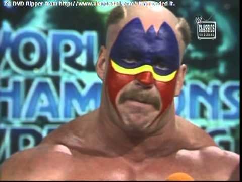 Road Warrior Hawk threatens to rape Ric Flair